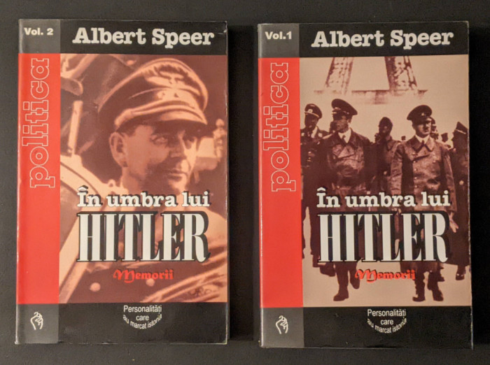 memorii ALBERT SPEER &ndash; IN UMBRA LUI HITLER Vol. 1+2 Germania Nazista WW2 Istorie