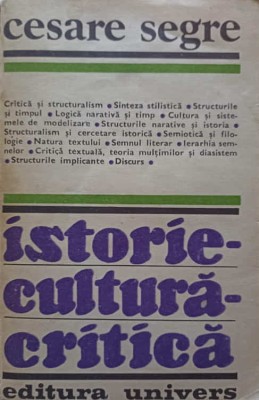 ISTORIE. CULTURA. CRITICA-CESARE SEGRE foto