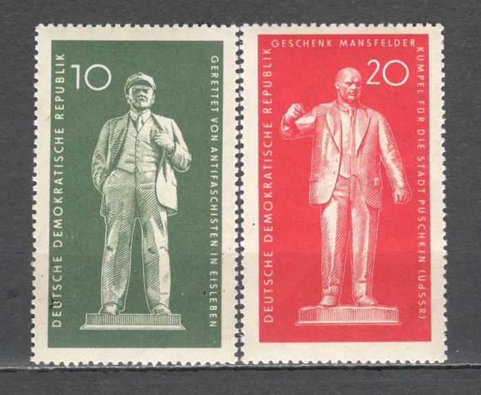 D.D.R.1960 Monumente Lenin si Thalmann SD.83