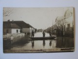 Rară! Carte postala foto Zadareni(Arad):Inundatiile din 1932