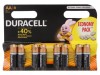 Baterii alcaline AA 1,5V nere&icirc;ncărcabile 8 buc BASIC, Duracell