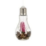 Bec decorativ LED cu pietre si floare, 11x19 cm, ATU-082476, Oem