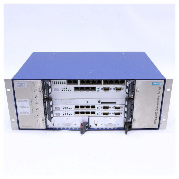 Centrala telefonica refurbished Siemens HiPath 4000 PABX &ndash; server comunicatie + modul XMU+ Interalia