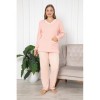 Pijama Dama Baki Collection Bumbac Batal 2 Piese Maneca Lunga Interlok 2036 XL XXL 3XL 4XL