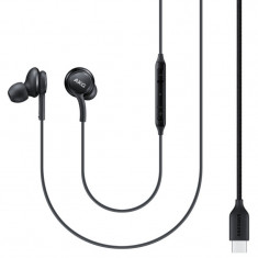 Handsfree Casti In-Ear Samsung Gakaxy S10 / S10 Plus / S10e, EO-IC100, Cu microfon, USB Type-C, Negru