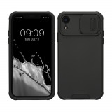 Husa kwmobile pentru Apple iPhone XR, Plastic, Negru, 60356.01