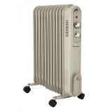 Cumpara ieftin Calorifer electric cu ulei Fram, 11 elementi, 2500 W, 3 setari de temperatura, Termostat ajustabil, Crem