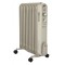 Calorifer electric cu ulei Fram, 11 elementi, 2500 W, 3 setari de temperatura, Termostat ajustabil, Crem