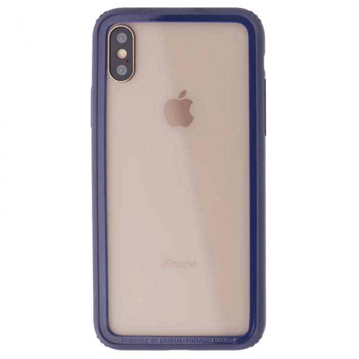 Bumper iPhone X/XS Border Baseus Albastru