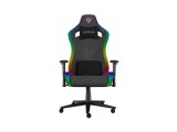 Scaun gaming Genesis TRIT 660, material textil, iluminare RGB, suporta pana la 150 kg, inaltime reglabila, spatar ajustabil, gri