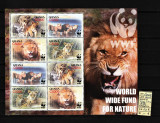 Ghana, 2004 | Protecţia Naturii - Leu african - Animale - WWF | Bloc - MNH | aph, Fauna, Nestampilat