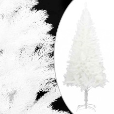 vidaXL Pom de Crăciun artificial, ace cu aspect natural, alb, 120 cm