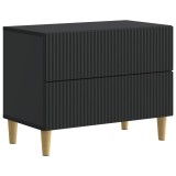 vidaXL Dulap de noapte Negru 62 x 34,5 x 48 cm Lemn prelucrat 894546