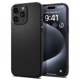 Spigen Husa Liquid Air iPhone 15 Pro Max Matte Black