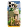Husa compatibila cu Apple iPhone 12 Pro Max model Golem Minecraft, Silicon, TPU, Viceversa, Transparent, Carcasa
