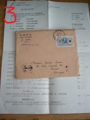 D11 - 1968 - Circulatie postala - Franta - Romania foto