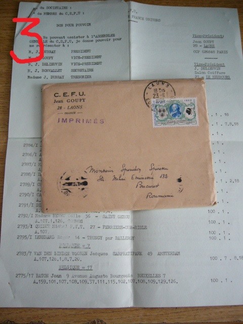 D11 - 1968 - Circulatie postala - Franta - Romania