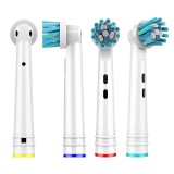 Rezerve de periuță electrică cross action, set 4 capete, compatibil Oral-B, EB50P