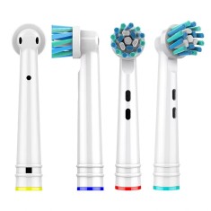 Rezerve de periuță electrică cross action, set 4 capete, compatibil Oral-B, EB50P