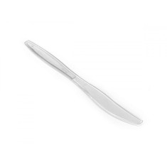 Set 12 cutite transparente 19.6 cm