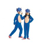 Costum carnaval Ariciul Sonic pentru copii, albastru, marime L (10-12 ani)