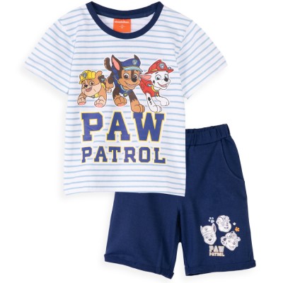 Trening albastru pantalon scurt si tricou Paw Patrol foto