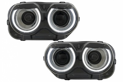 Faruri LED Dodge Challenger (2015-2024) Negru Performance AutoTuning foto