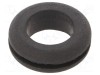 Manșon cablu Keystone, 11,1 mm montaj, 3,18 mm diametru, gumă neagră