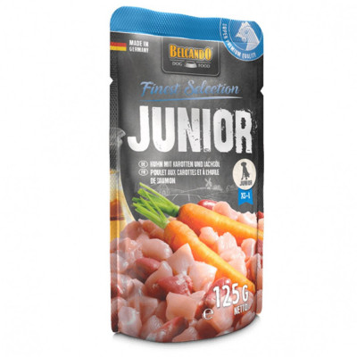 Belcando Junior pui cu morcovi și somon 125 g foto