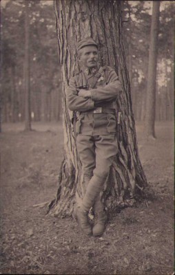 HST P323 Poză militar austro-ungar decorat Primul Război Mondial foto