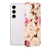 Husa pentru Samsung Galaxy S23 S911, Techsuit, Marble, Bej