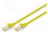 Cablul Patch S/FTP 6a 7m 26AWG LSZH galben DIGITUS