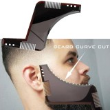 Pieptene Contur Barba &amp; Mustata PRO / Sablon pentru Barba &amp; Mustata ca la Salon Negru