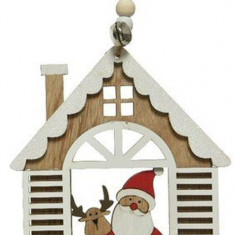 Decoratiune Craciun - Hanging Santa House - Modele diferite | Kaemingk