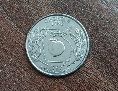 M3 C50 - Quarter dollar - sfert dolar - 1999 - Georgia - P - America USA foto