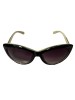 Ochelari de soare dama, UV400, Plastic, Negru, Oem