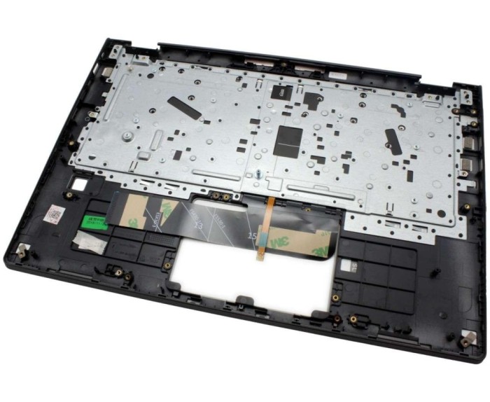 Tastatura Lenovo Neagra Yoga 530-14ARR cu Palmrest gri inchis iluminata backlit, Yoga 530-14IKB cu Palmrest