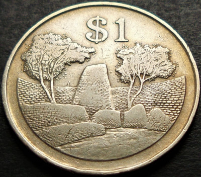 Moneda exotica 1 DOLAR - ZIMBABWE, anul 1980 * cod 1332 B foto