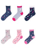 Sosete pentru fetite colorate - Diverse modele (Marime Disponibila: Marimea 29), YO!