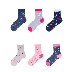 Sosete pentru fetite colorate - Diverse modele (Marime Disponibila: Marimea 30)