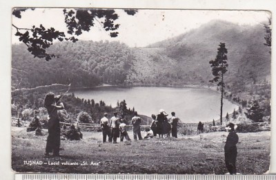 bnk cp Tusnad - Lacul vulcanic Sf Ana - uzata foto