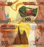 Bancnota Madagascar 500 Ariary (2017) UNC, Neutilizata