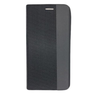 Husa iPhone 11 Pro Max 6.5 Flip Negru Textil foto