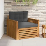 vidaXL Set de canapele de exterior Lemn de acacia solid și poliester 3436392