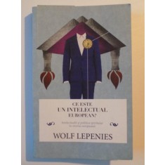 CE ESTE UN INTELECTUAL EUROPEAN , INTELECTUALII SI POLITICA SPIRITULUI IN ISTORIA EUROPEANA de WOLF LEPENIES , 2012