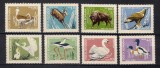1968 - Fauna din rezervatii naturale, animale, serie neuzata