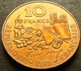 Moneda comemorativa 10 FRANCI - FRANTA, anul 1985 * cod 1203 A