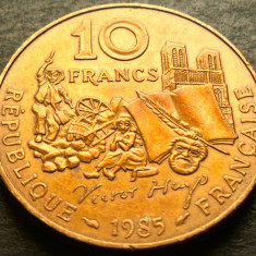 Moneda comemorativa 10 FRANCI - FRANTA, anul 1985 * cod 1203 A