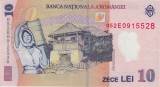 Bancnotă Rom&acirc;nia 10 lei 2005 Nicolae Grigorescu, polimer, seria 052E0915528