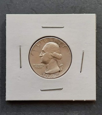 Moneda de argint - 1/4 Dollar 1947, USA - B 2170 foto